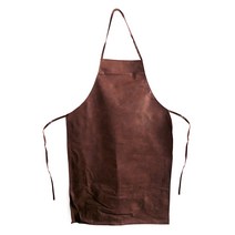 공예 원예 공방 텃밭 작업용 미술 인조 가죽앞치마 갈색