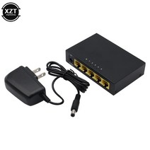 무선 랜카드 미니 5 포트 100Mbps 네트워크 스위치 기가비트 고속 RJ45 이더넷 LAN 허브 어댑터 EU/US 플러, [02] US, 02 US