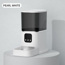 강아지 자동급식기 공급기 급여기 자율배식 반려견 자율급식 사료 배식기 고양이, WHITE_app control | CHINA