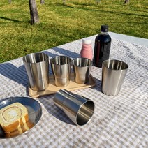 국산 스텐 이중 쥬스컵 스테인레스컵 보온보냉 27종 무광, 중 (73mmX95mm), 1개