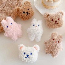 토끼 곰돌이 털 그립톡 스마트톡, 곰 베이지