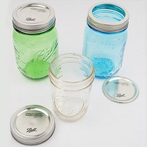 볼메이슨자 유리병모음 밀폐유리병 과일청 쨈병 주방식기 북유럽스타일, 그린유리병 32oz, 1개