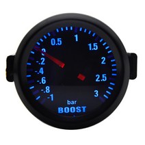 Depotuning 30 BAR 기계식 터보 부스트 자동차 게이지 미터 자동 화이트 블루 LED 범용 2 인치 52mm, 2.Blue Led