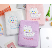 아이패드 11인치 10.5인치 10.2인치 고양이 3종 파우치 케이스, 퍼플