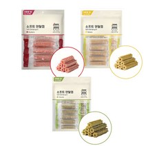 [1+1]무마진 강아지치석관리 덴탈케어 입냄새 구강청결 소프트 덴탈껌 270g 2봉 블루베리/클로렐라/바나나 540g, 바나나