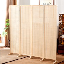 코스모 칸막이 대나무파티션 접이식파티션 받침대 포함 볼펜 증정, 170/40cm 5칸