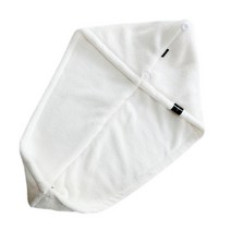 ZZJJC 코랄모 흡수 이중 드라이캡 흡수체 도톰하고 부드러운 드라이캡 목욕모자 수건 닦기, 얼음처럼 희다, 25*65cm