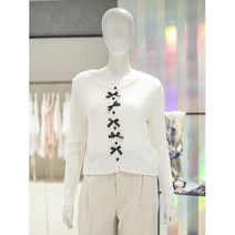 [에이비에프지ab.f.z] 리본 포인트 봄 가디건