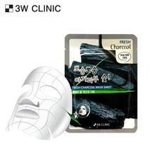 3W CLINIC 후레쉬 참숯 마스크 시트 30매