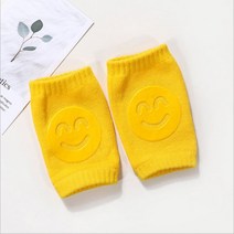Baby Boy Knee Pad Baby Girl Leg Warmers Infant Crawling Toddler Knee Protector 0-3 Years Old, Yellow