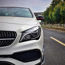 벤츠 사이드미러 커버 카본 악세사리 용품 E C S 클래스 GLC CLA CLS GLE, C타입 카본 블랙