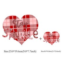 평판프레스 열전사해피 발렌타인 데이 아이언 패치 편지 로파 후드 Diy 의류 스티커 열 프레스 아플리케, 10 10