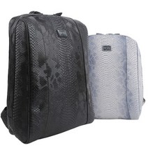 유니크 디자인 뱀피 캐주얼 스퀘어 백팩 학생가방