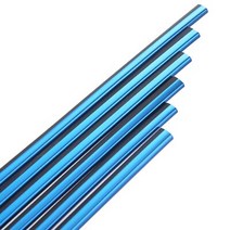 U 모양 DIY 자동차 스타일링 인테리어 공기 환기 그릴 아울렛 장식 스트립 아우디 A3 8L 8P A4 B6 B7 B8 A6 C5 C6 4F RS3 Q3 Q7 TT, [03] 10 x Blue