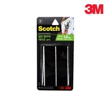 3M 스카치 찍찍이 탈부착 테이프 블랙 2쌍 문구용품 벽고정 옷수선 밸크로