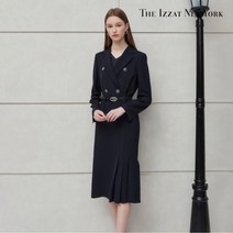 (정품)더아이잗뉴욕 (더아이잗) 더블 버튼 플리츠 디테일 원피스 IN3M0OP71