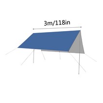 그늘막 캠핑 타프 텐트 캠핑 하이킹을위한 비상 캠핑 셸터 필수 Pergola 보관 가방이있는 천막, 2. 이탈리아, 3. Blue
