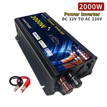 태양광 인버터 DC 12v AC 220v 2000w 3000w 4000w 사인파 인버터 전압 변압기 파워 변환기 자동차 인버터, 2000w 12v, 220-240v, 만능인, 1개
