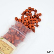 실링 왁스 스탬프 씰왁스 100 개 팔각형 씰링 왁스 비즈 인감 봉투 스탬프 구슬 레트로 웨딩 공예 장식 고, 11 M11