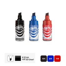 모나미 매직잉크 병매직 단색 12자루 / 사각 굵은 매직, 모나미 병매직12자루 - 빨강