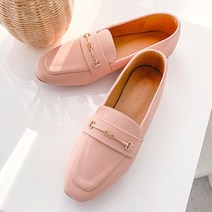 가이아슈 여성용 발편한 골드체인 말랑 쿠션 로퍼 1cm 여성로퍼