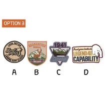 가죽공예 - 장식용 와펜 (패치) 데코레이션 패치 *개당가격*, OPTION3-A, 1개