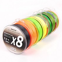 ZACCO PE 합사 낚시줄 300m 500m 오색 합사줄 8합사, 05_파워플러스 8합사 블랙 300m