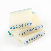 압인기 AZ 글자 영어 스탬프 디지털 기호 인감 스크랩북 알파벳 조합 잉크 인쇄 DIY 공예 사무 용품, 01 a to z 26pcs