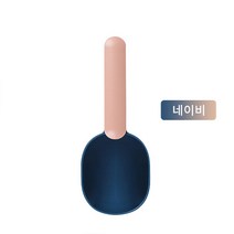 케이알펫츠 정량급여 편안한 그립감 반려동물 집게 사료스푼, 네이비