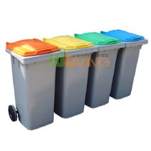 쭈비plamtree★분리수거함(HDPE) (다용도함120L 일반형) 야외용분리수거함 재활용쓰레기통 사무실분리수거함 분리수거함 대용량재활용통+Jjubiii, 캔병류, ♥Win주황