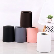 레드캣 유로피안 모던 인테리어 휴지통, 모던원형휴지통(8L)-그레이