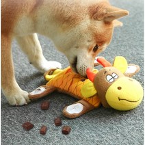 강아지 노즈워크장난감 간식 인형 펫토이 분리불안 훈련, 사자
