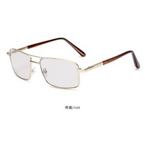 신형 지능용 카멜레온 양 거울유리 남성안경 도수없는안경 빈티지 선글라스 감광 변색고글, C02-황금색