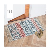 원피어니 빈티지 에스닉 발 매트 캠핑 카페트, ETH-02
