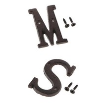 2Pcs 야외 문 벽 사서함 편지 주소 거실 벽 마운트 편지 4x 나사 정원 홈 장식, 검은색, 철