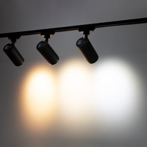 확산각조절 COB LED 레일조명 10w 15w 25w 30w 35w 레일등 트랙 까페 미술관 갤러리조명, COB 스포트 레일조명 15w, 화이트바디- 전구색