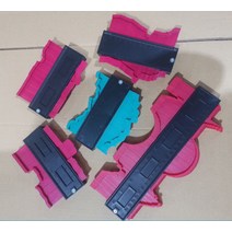만능 곡선 자 윤곽 측정기 목공자 타일 눈금 작업 각도 직각 다용도 모양 특정 설계 형틀, 5인치레드개