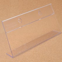 투명 탁상 아크릴 삼각 이름표 꽂이 높이 70MM 5종택1, 170x70mm