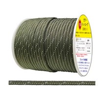 텐트로프 반사재 포함 길이 50m 직경 4mm 보빈롤형 텐트용로프 파라코드 장승줄 서바이벌 아웃도어 캠핑용끈 가이라인 타프 텐트고정 다기능 DIY 뜨개용 가이드로프 타프로프 조개줄, 아미 그린