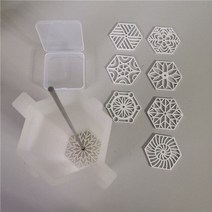 아크릴 풀 스루 비누 셰이퍼는 큰 꽃 기둥 금형에 맞는 둥근 모양의 실리콘 비누 금형 도구를 만듭니다., 570ml 육각형