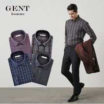 젠트옴므(GENTHOMME) [젠트옴므] 소프트 기모 데일리 셔츠 4종 세트
