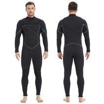 [정품]Lemorecn Men’s Surfing Wetsuit Super Stretch Neoprene3/2mm Chest Zip Full for Men(MC0301-XL)1358, X-Large