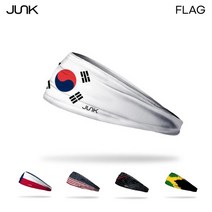 JUNK 정크 플래그 패턴 빅뱅라이트 헤드밴드 스포츠 머리띠 야구 러닝, AB4 나이트화이트