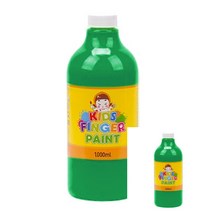 미술놀이 핑거페인트 1000ML 낱색 초록색 유아용물감 찍는물감 핑거페인팅