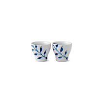 Royal Copenhagen 로얄코펜하겐 블루 플루티드 메가 피겨린 도자기 에그 달걀 컵 잔 4.8cm (2개)