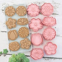 입체 쿠키커터8종 꽃(벚꽃 장미 매화)