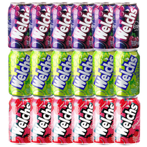 웰치스캔 3가지 세트_ 포도맛 6캔+청포도맛 6캔+딸기맛 6캔, 3가지맛6개씩