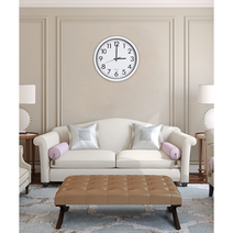 EFY 원형 무소음 국민 벽걸이 시계 30cm, 2.화이트 대형 벽시계