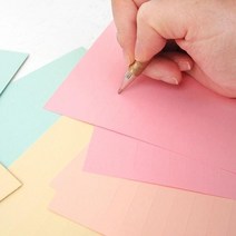 YAP802181레인보우 파스텔 편선지 大, 스위트핑크