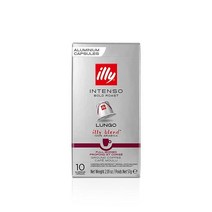Illy 에스프레소 머신과 호환되는 1인용 커피 캡슐 100% 아라비카 원두 시그니처 이탈리아 블렌드 인텐소 룽고 다크 로스트 10개 (1팩), 10 Count (Pack of 1)_Classico
